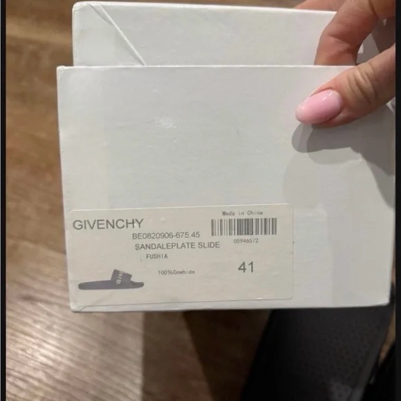 Givenchy Black Slide Sandals